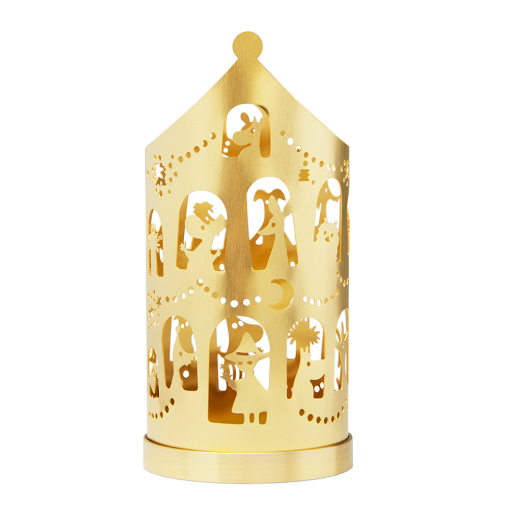 Skultuna Skultuna x Moomin - Muminhuset Ljuslykta 16 cm Mässing