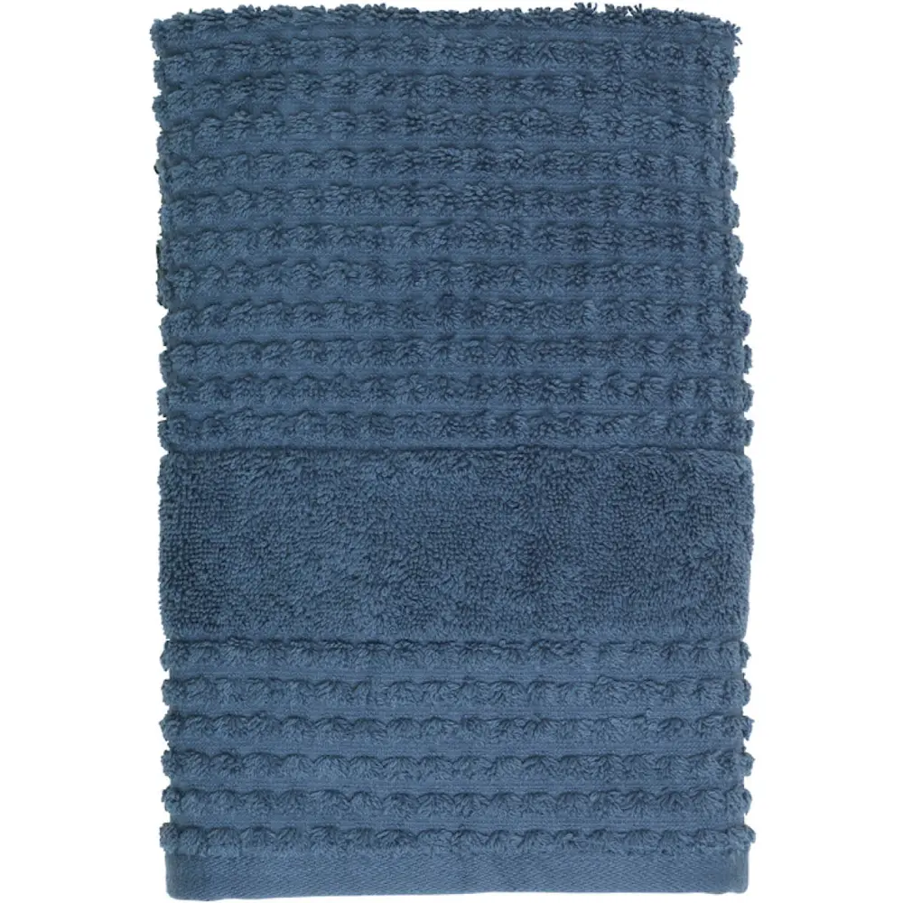 Check håndkle 50x100 cm mørk blå