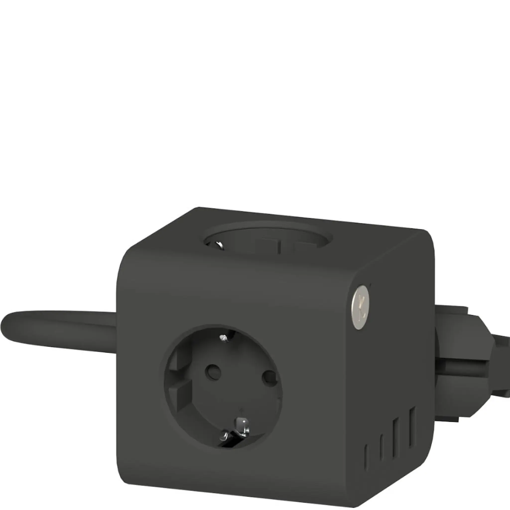 Kreafunk Ampie Wired grenuttag med USB-A & USB-C svart