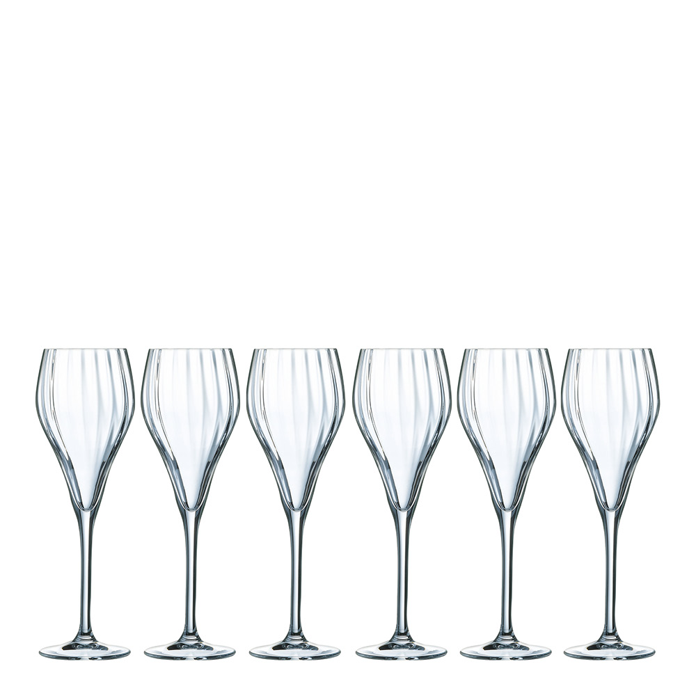 Chef & Sommelier Symetrie Champagneglas 16 cl 6-pack Klar