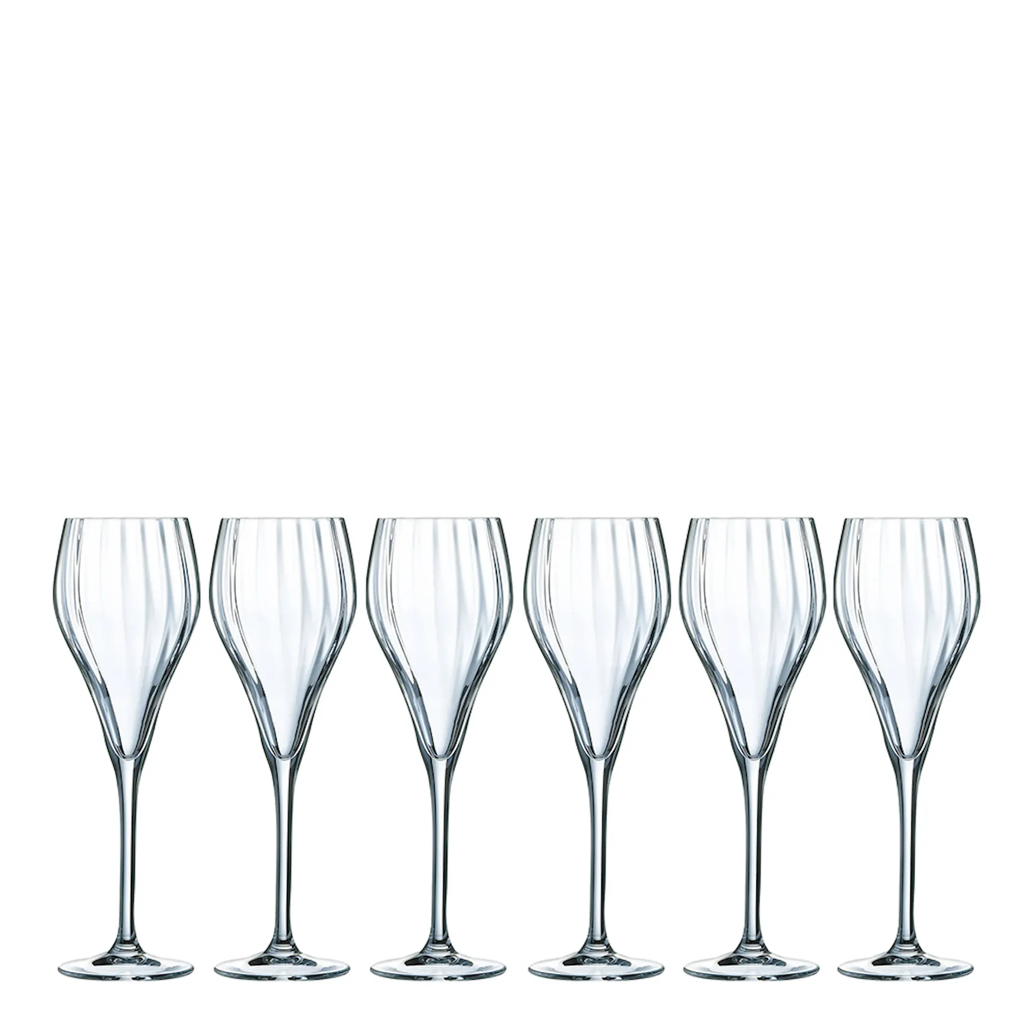 Chef & Sommelier Symetrie Champagneglas 16 cl 6-pack Klar