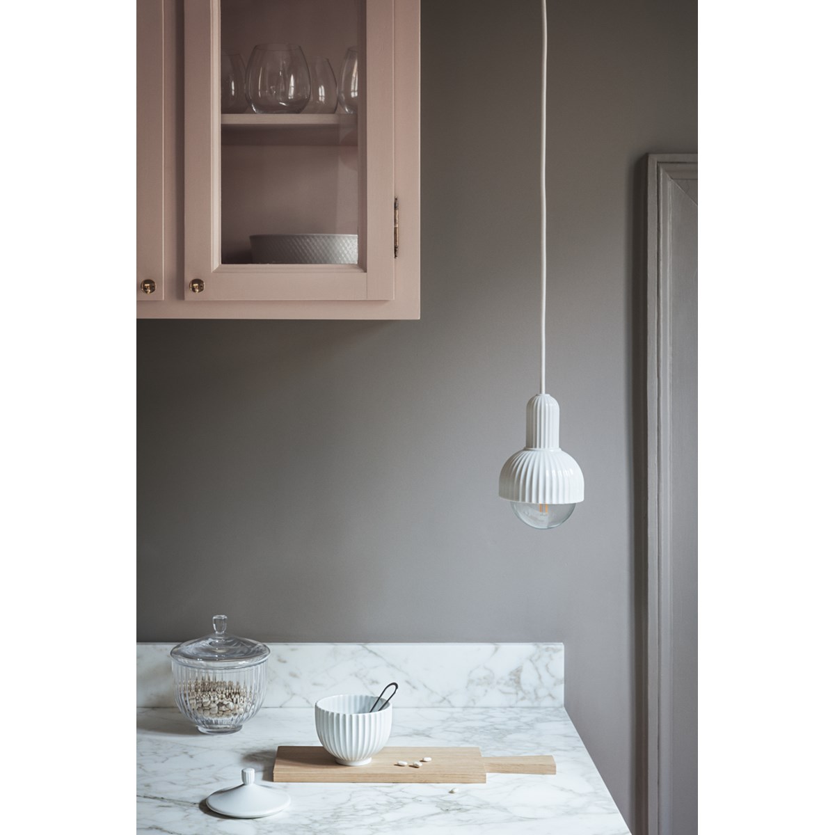 Lyngby Porcelæn Fitting #02 h15 cm hvit