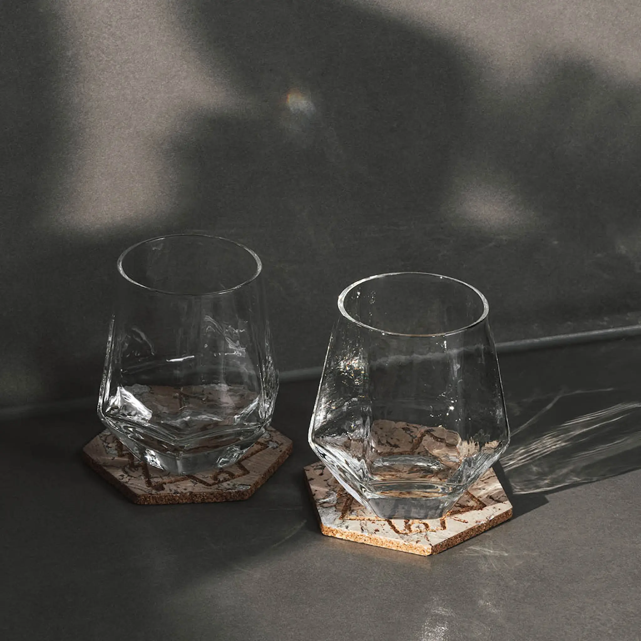 Vargen & Thor BAS glassbrikke 10 cm 4 stk kork