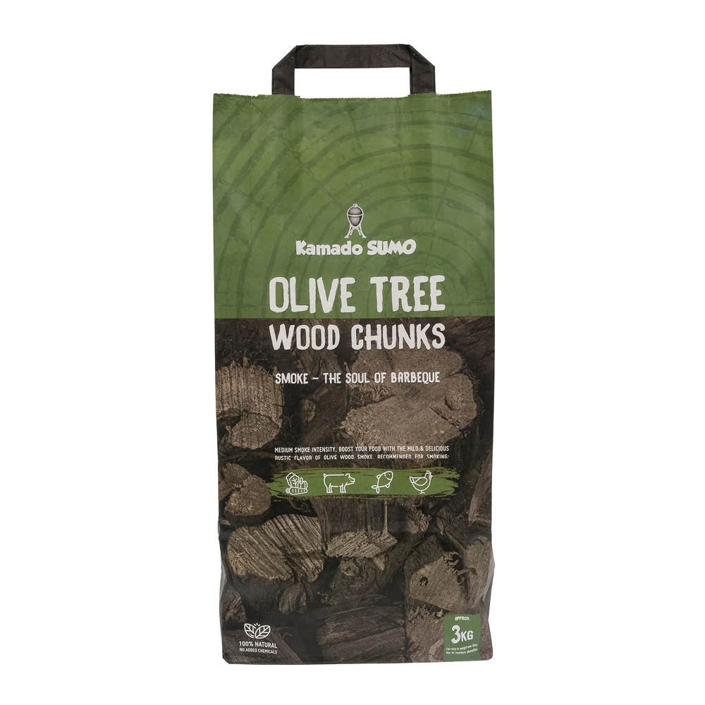 Kamado SUMO Olive Tree Wood Chunks røykeved 3 kg oliventre