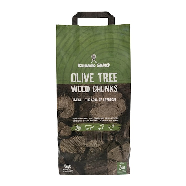 Olive Tree Wood Chunks rökved 3 kg olivträ