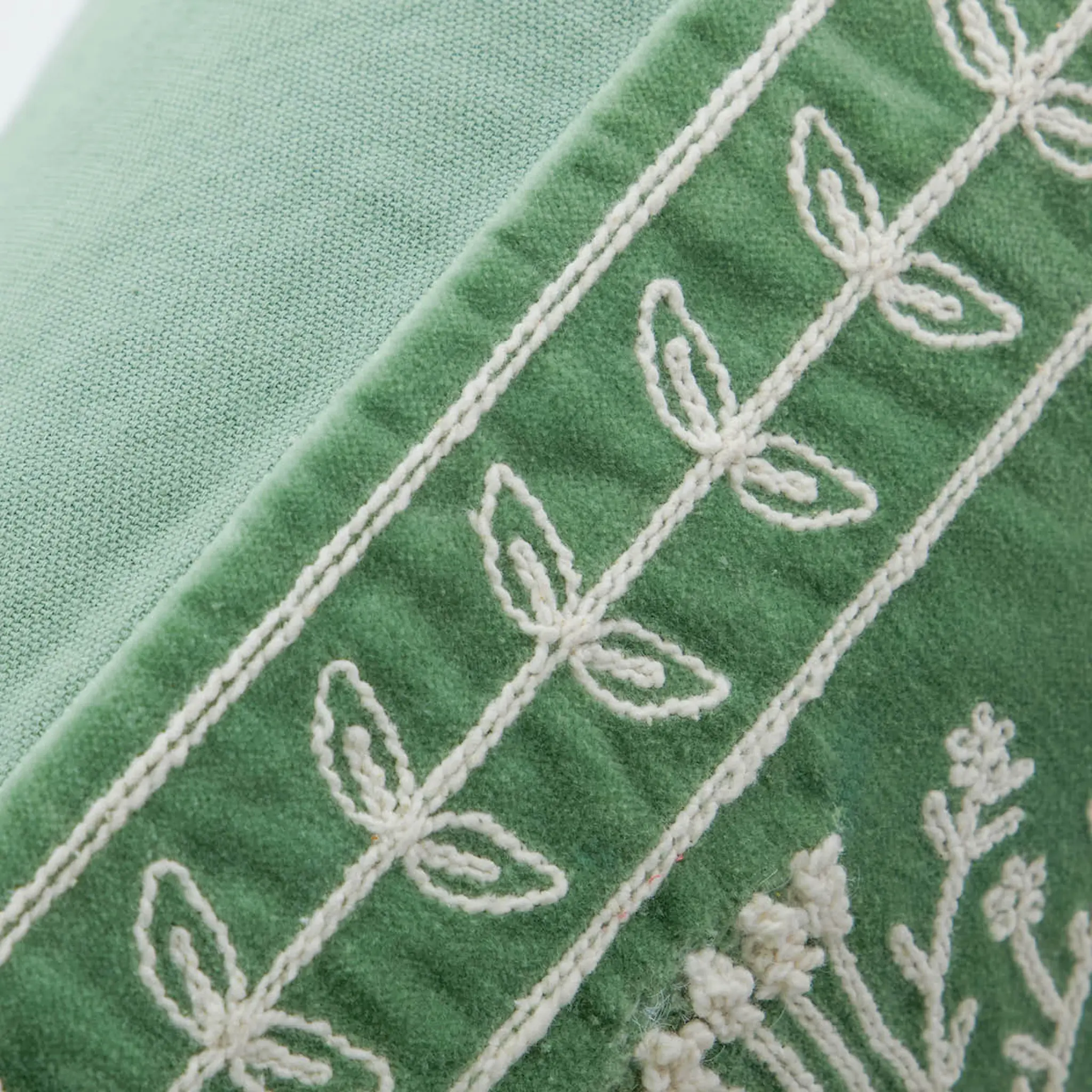 House Doctor Mano kuddfodral 50x50 cm mintgrön/sand