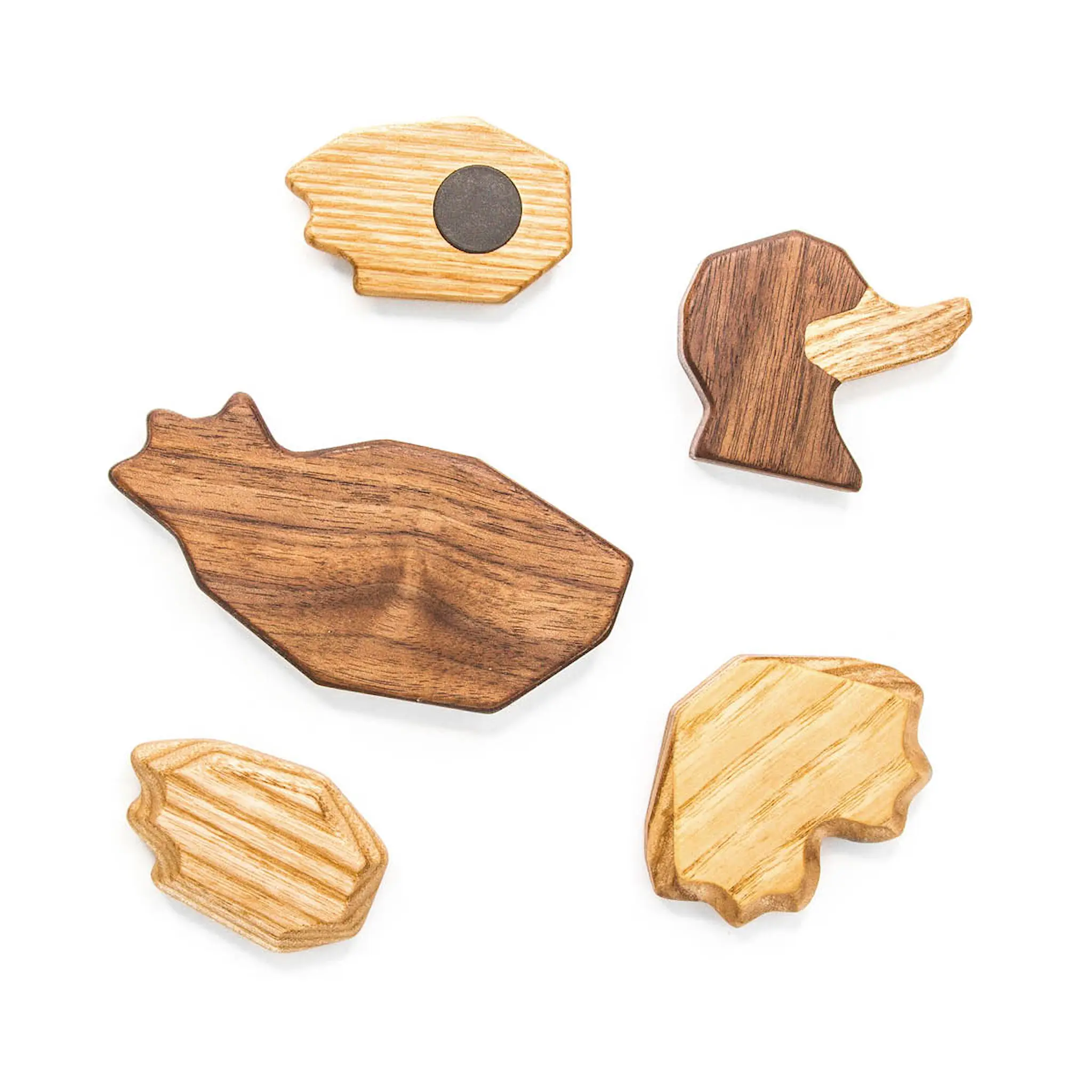 FableWood Puufiguuri Ankka 11 cm Pähkinä/Saarni