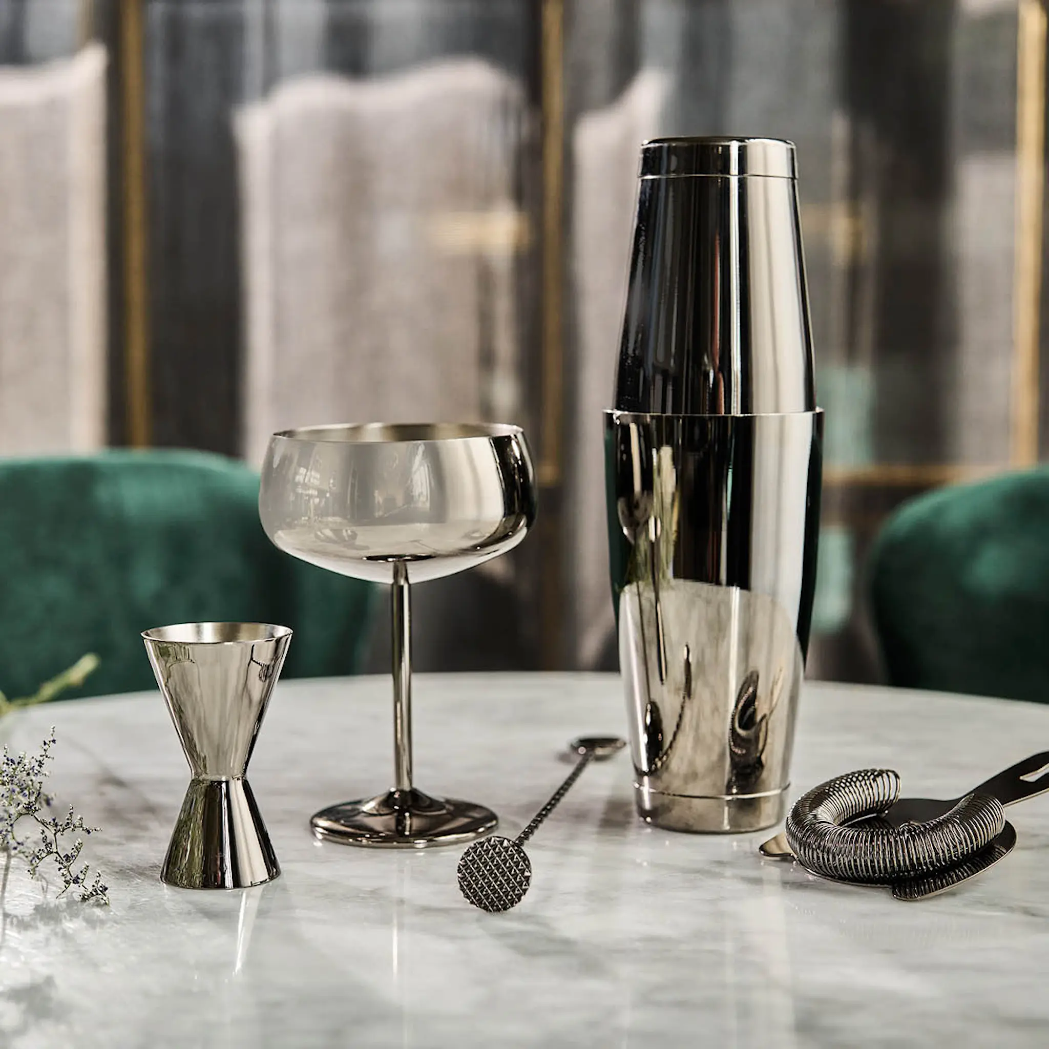 Modern House Sontell Silver mätglas 3 cl/6 cl klar