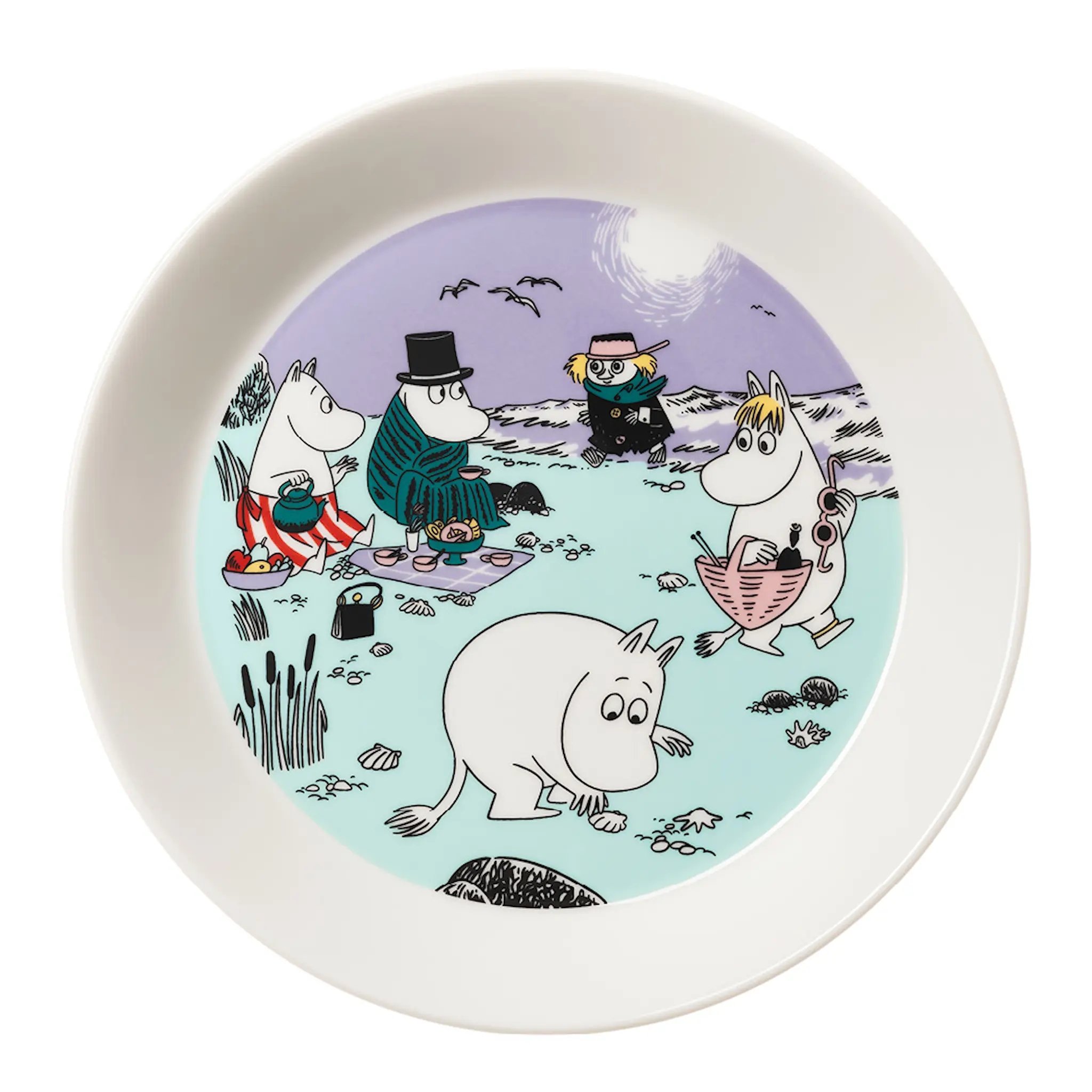 Moomin Arabia Mumin assiett 19 cm En dag på stranden