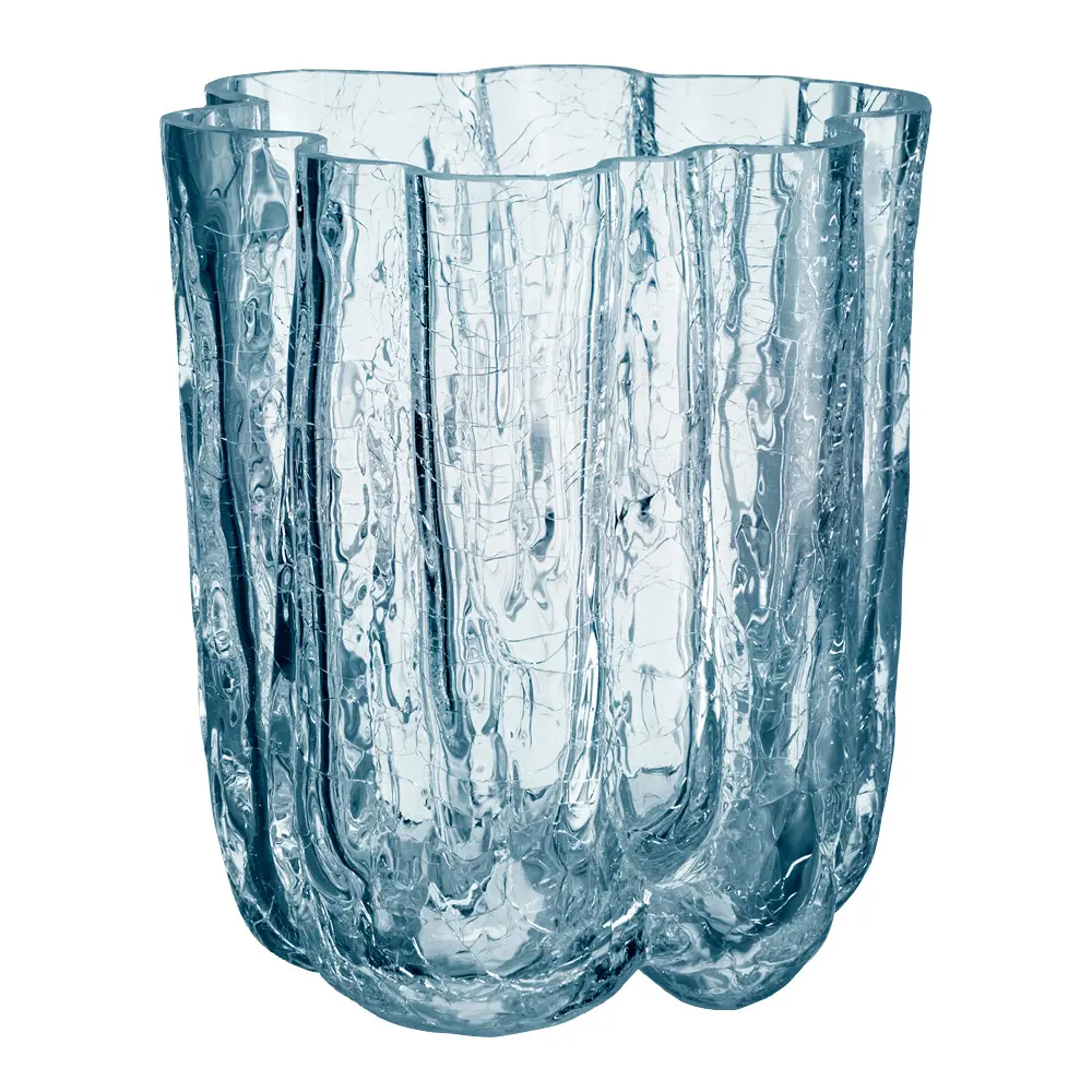 Crackle Maljakko 12 cm Sininen