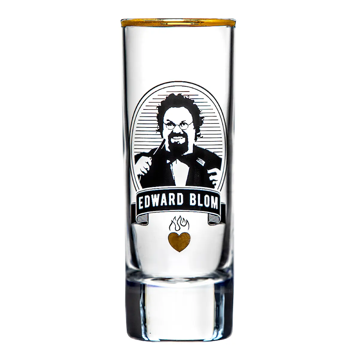 Edward Blom Shotglas No: 2 Jag gillar fett