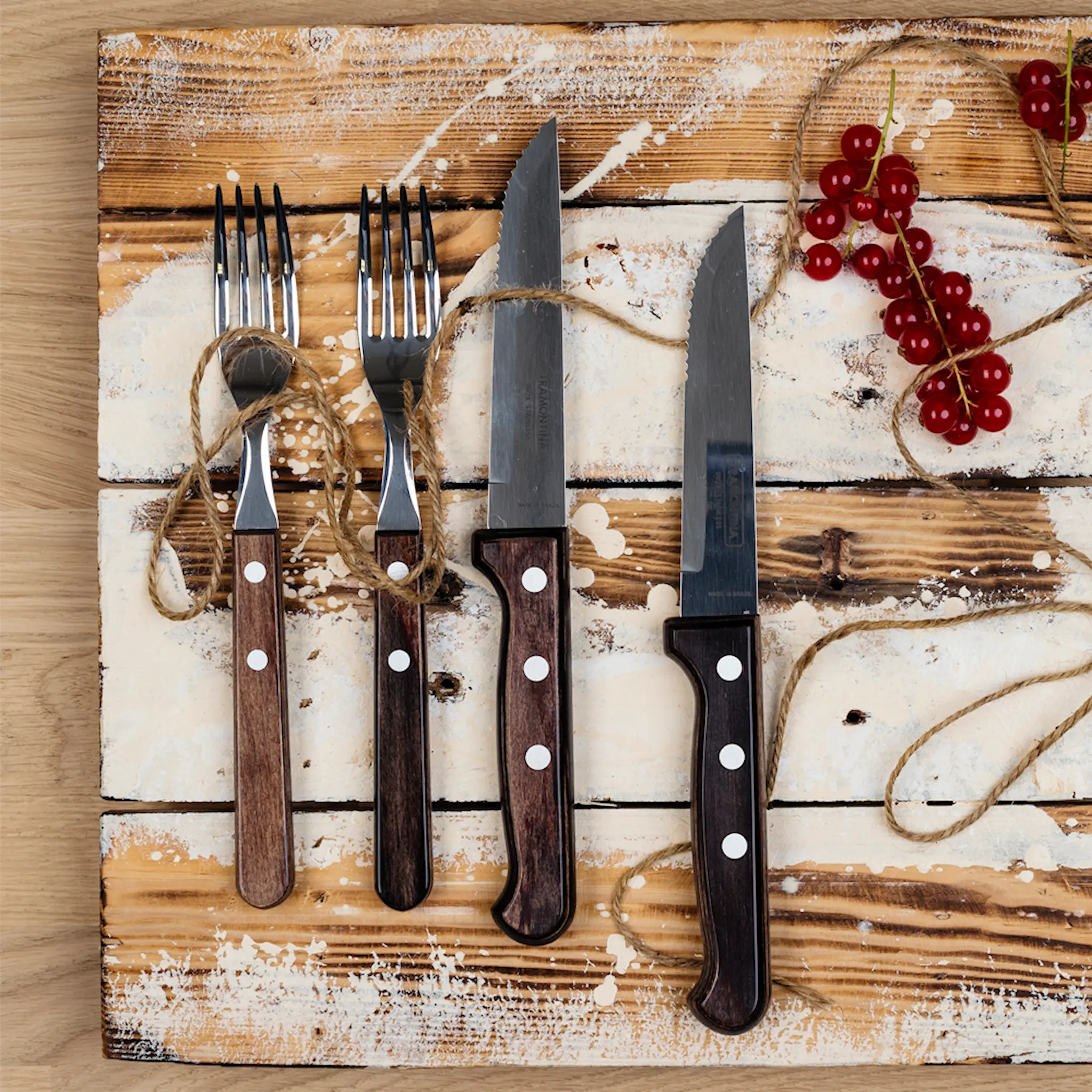 Modern House Churrasco Pihvihaarukka 21 cm Kromiteräs