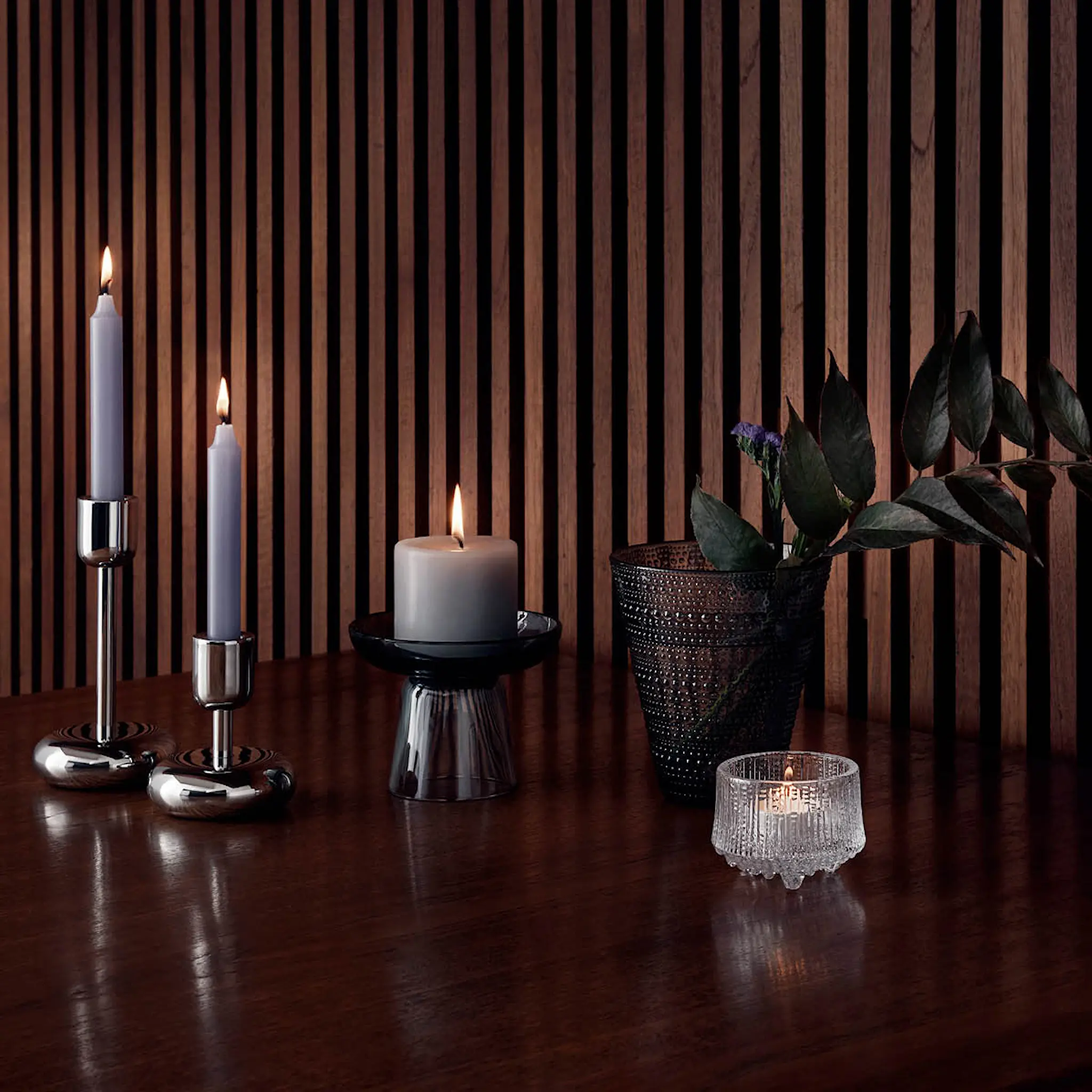 iittala Nappula Kynttilänjalka 18,3 cm Teräs