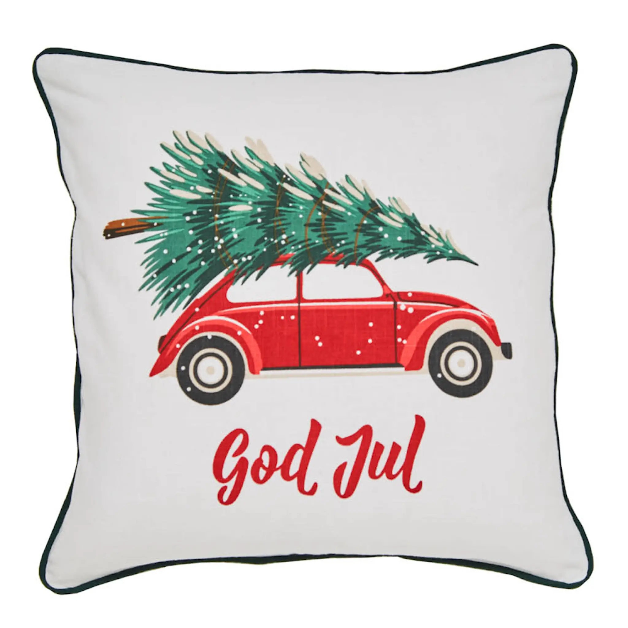 Holmen Driving Tyynynpäällinen 50x50 cm Kerma/Punainen