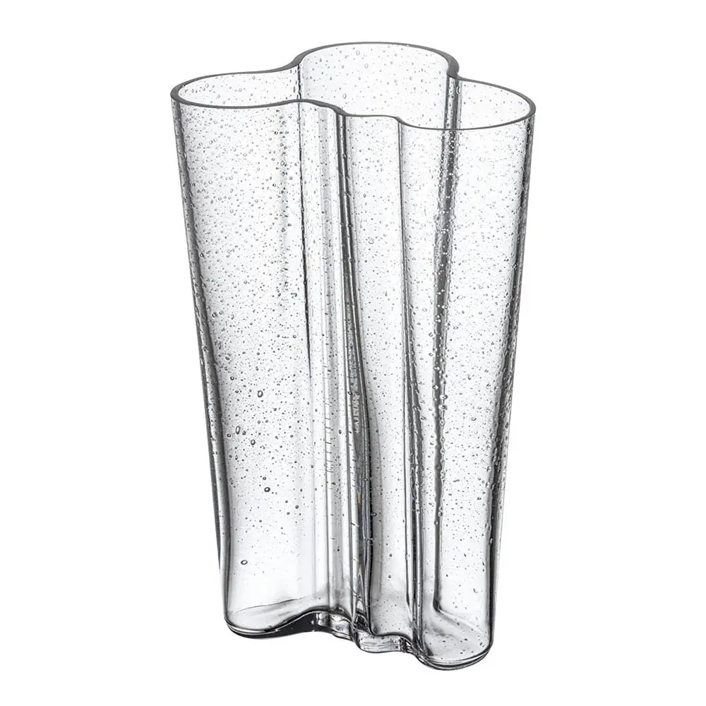 Aalto vase 20,1 cm bobleglass klar