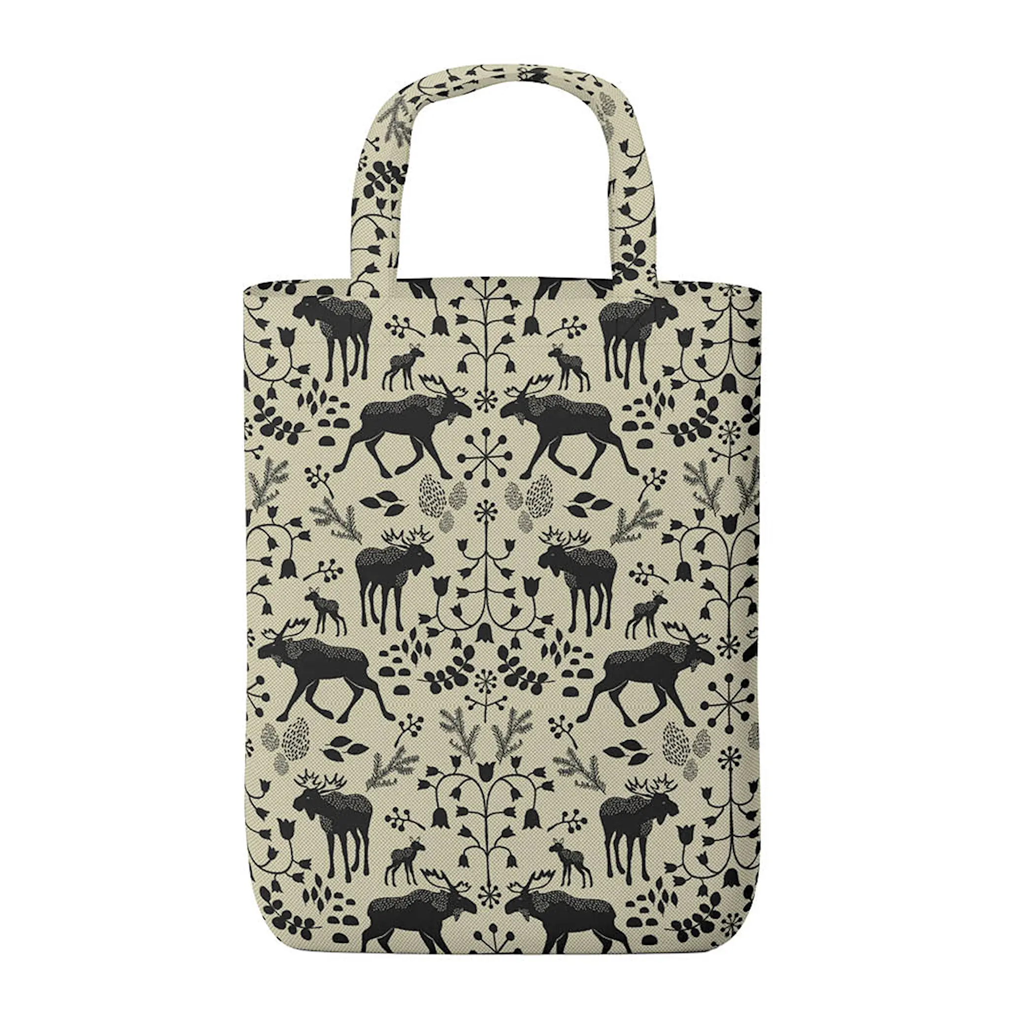 Arvidssons Skogens Konung tygkasse 32x40 cm älg svart