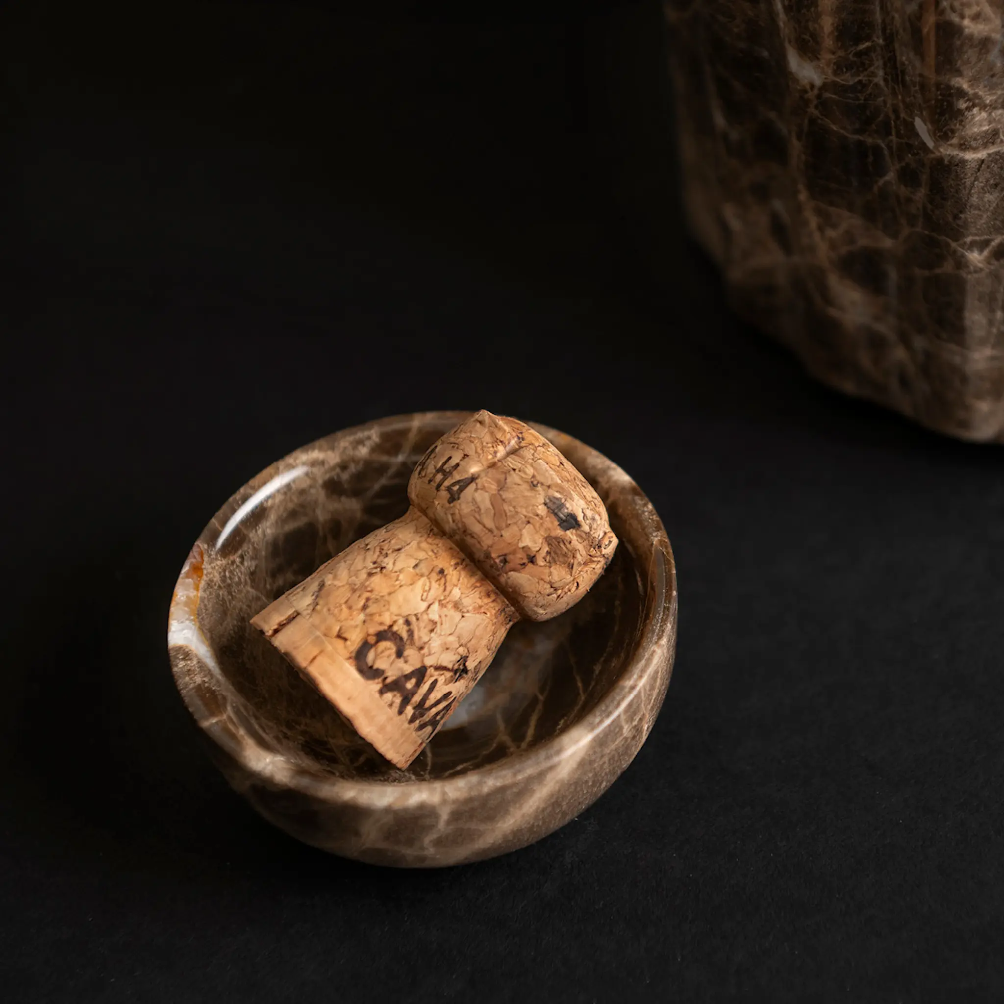 Maku Kitchen Life Mini skål marmor 7 cm brun