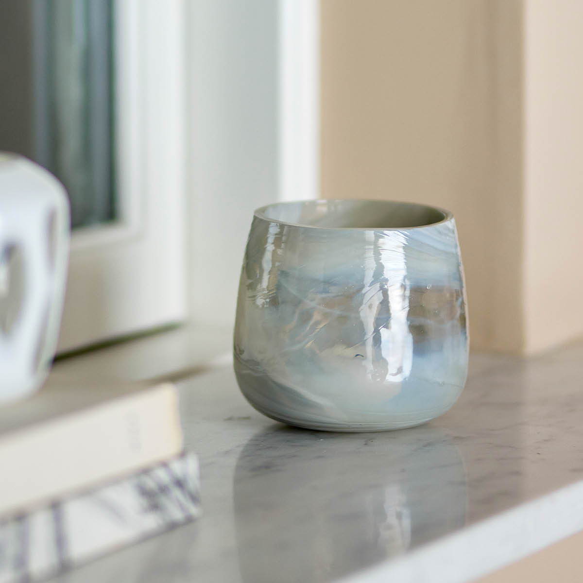 Bloomingville Ljuslykta Imran 10x9 cm grå