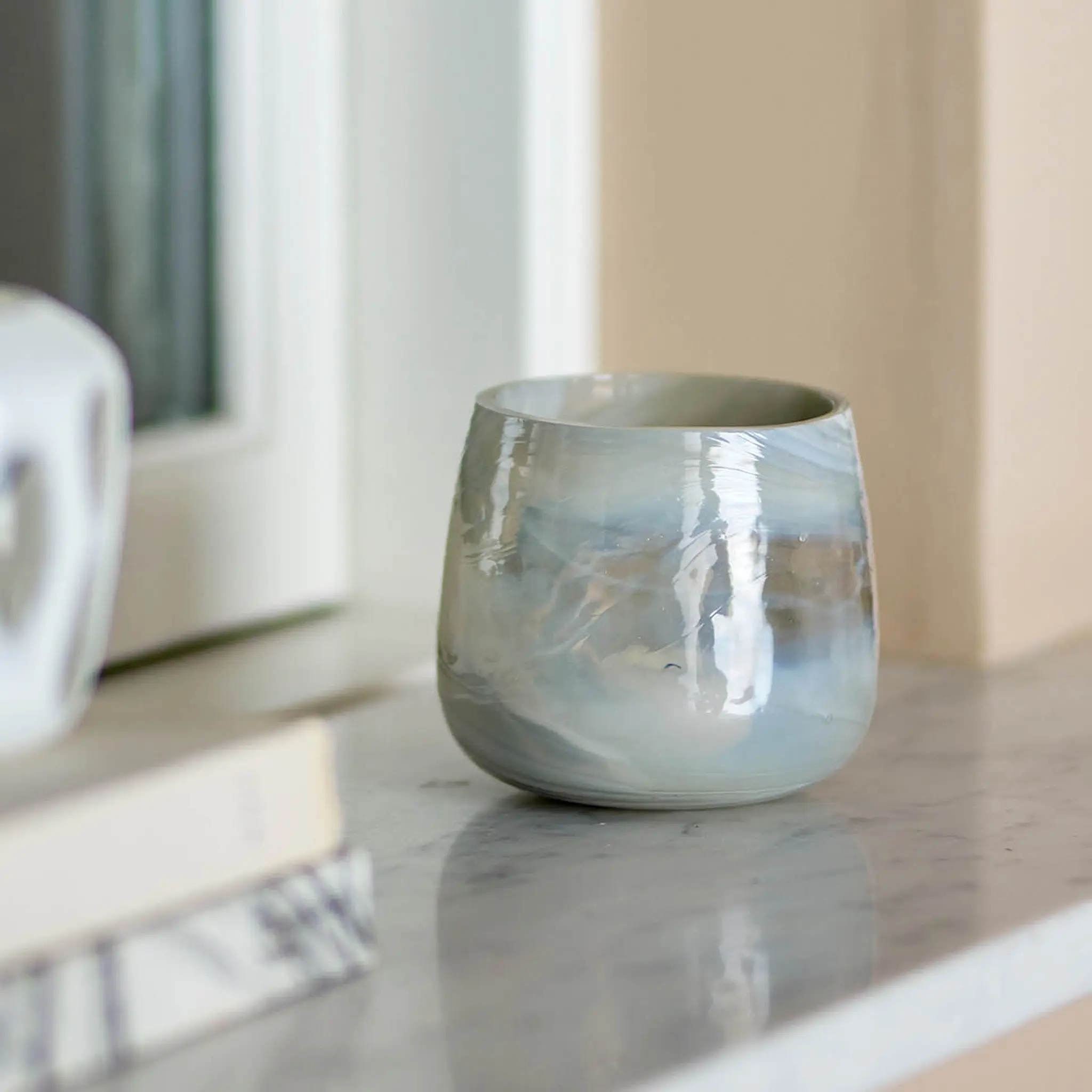 Bloomingville Ljuslykta Imran 10x9 cm grå