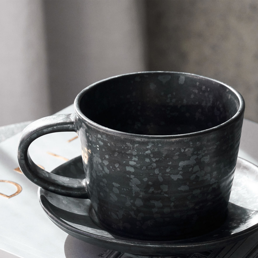 House Doctor Pion Kopp med fat 23 cl Svart/Brun