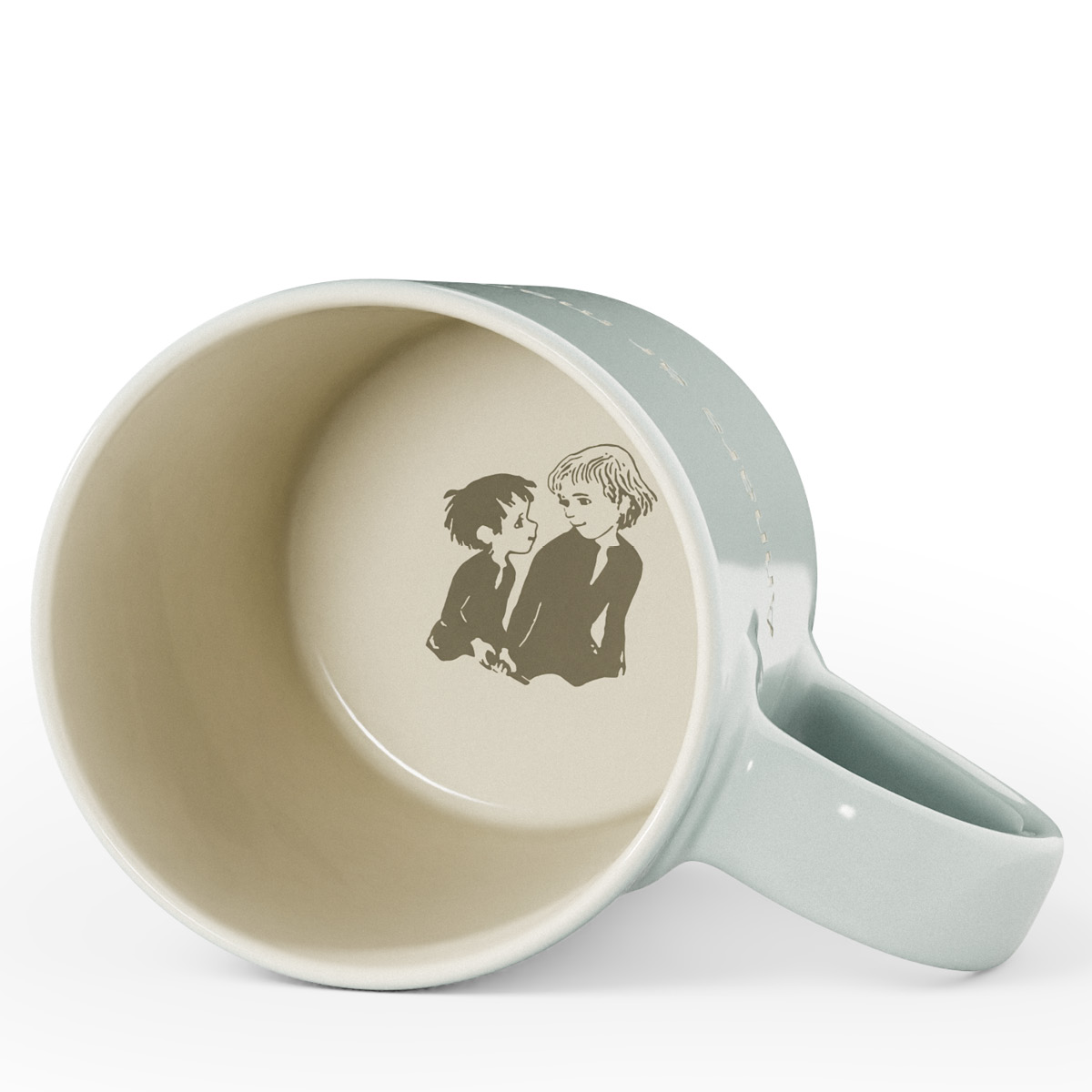 Design House Stockholm Astrid Lindgren kopp "Annars är man ingen människa" mintgrønn