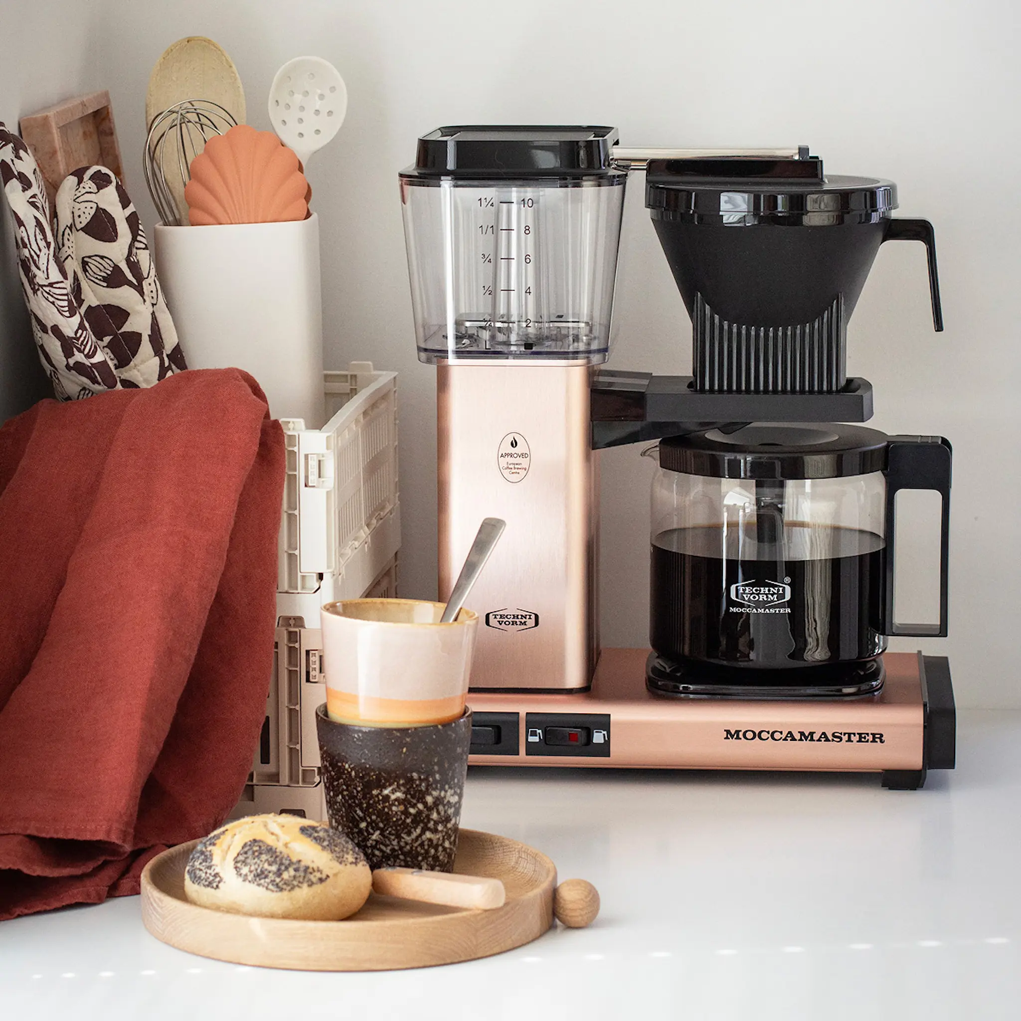 Moccamaster Optio kaffebryggare 1,25 L Rose gold