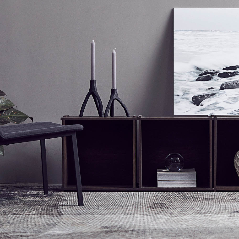 Muubs Aion ljusstake 17 cm svart