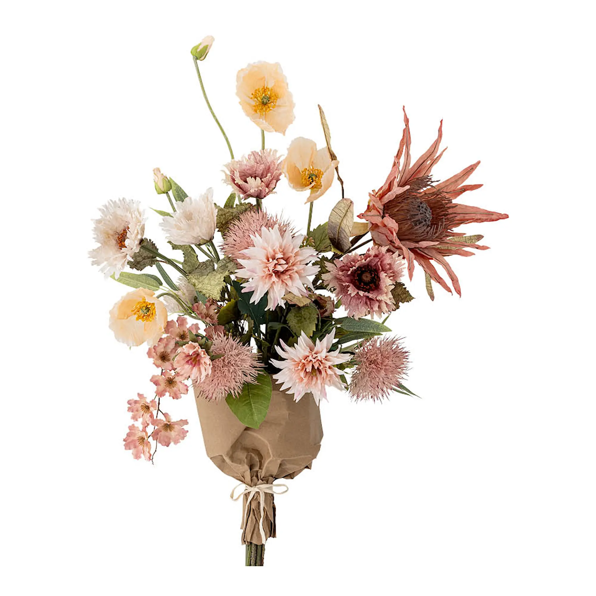 Bloomingville Dust bukett kunstige blomster 109 cm rosa