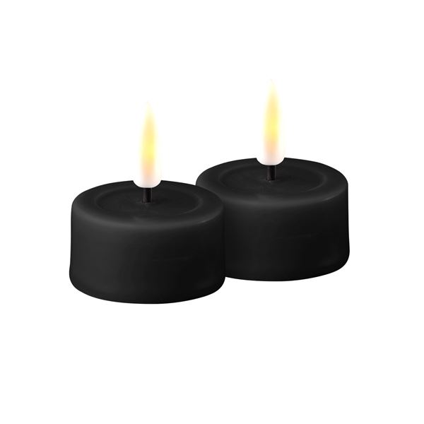 DeluxeHomeart - LED Tuikkukynttilä 4x5 cm Musta