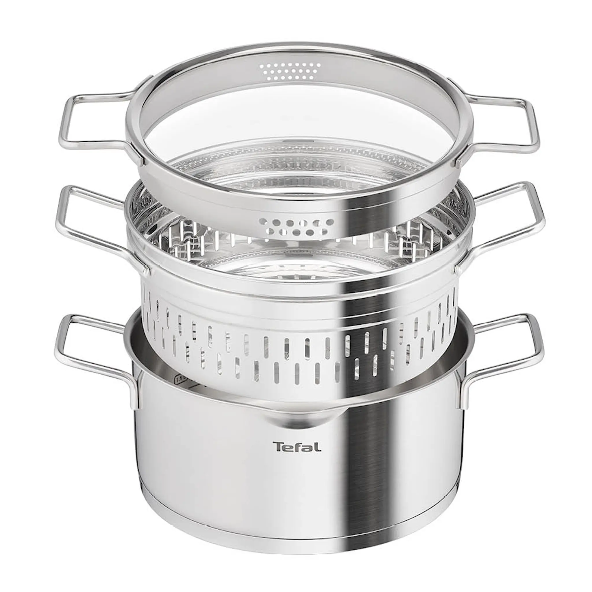 Tefal Nordica ångkastrull med ånginsats + lock 4,8 L 24 cm