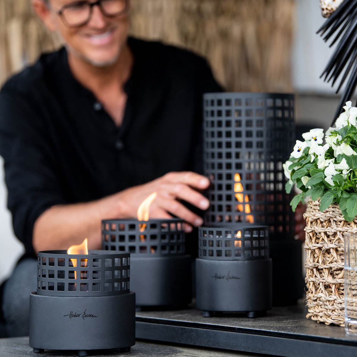 Tenderflame Signal hill lykt 12 svart