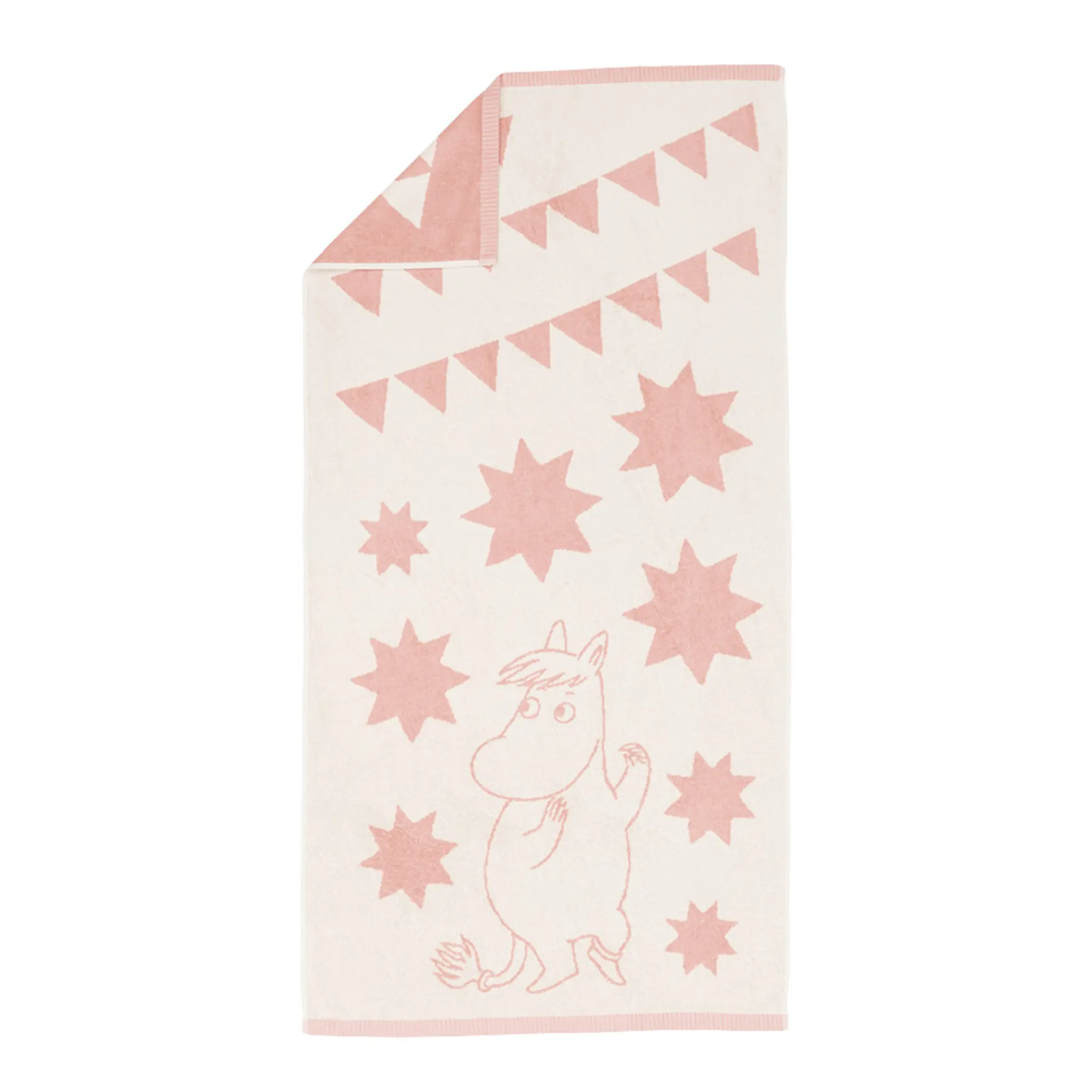 Moomin Arabia Mumin badhandduk 70x140 cm stjärnor rosa