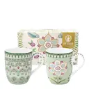 Lilly & Lotus liten mugg 20 cl 2-pack ljusgrön