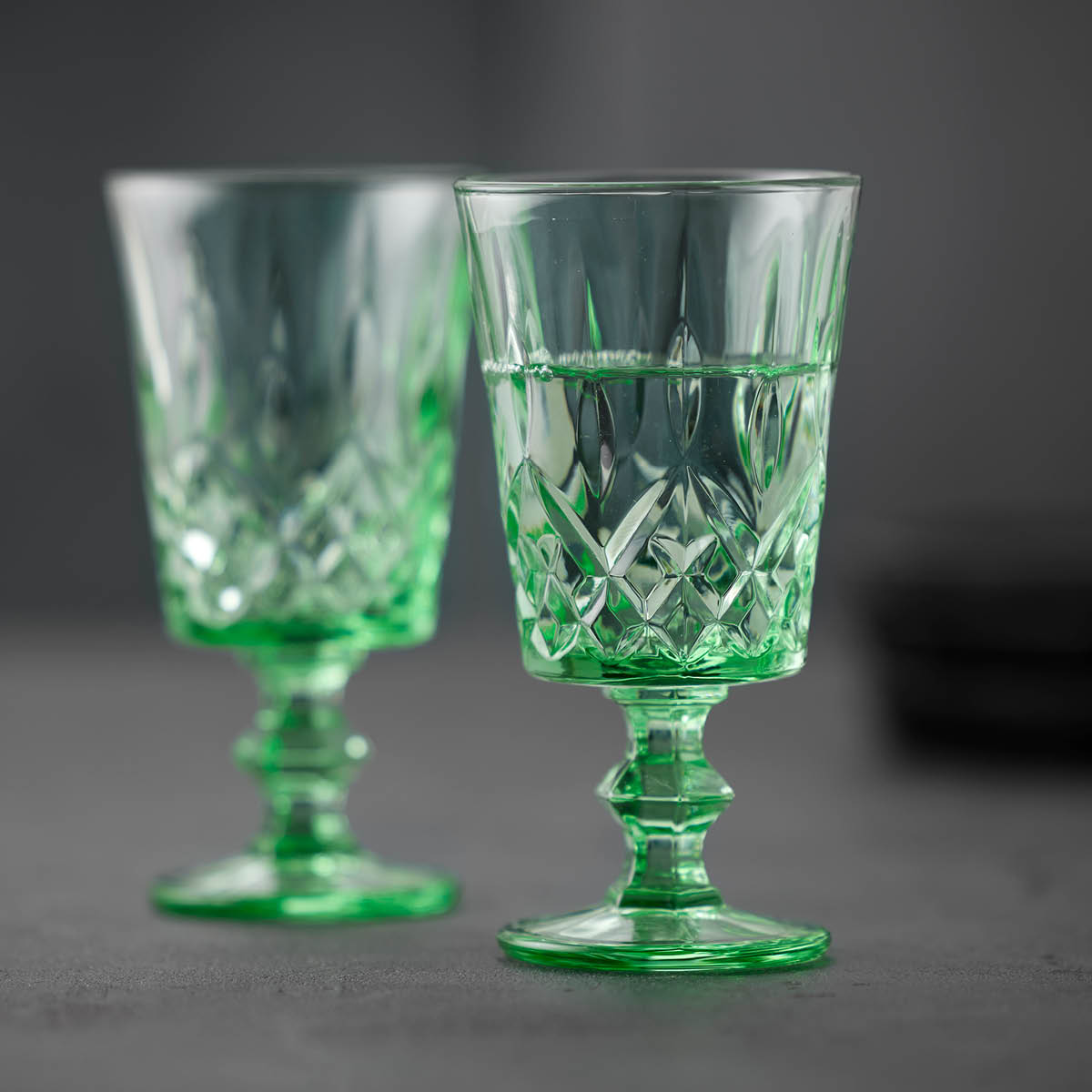 Lyngby Glas Sorrento vinglass 29 cl 4 stk grønn