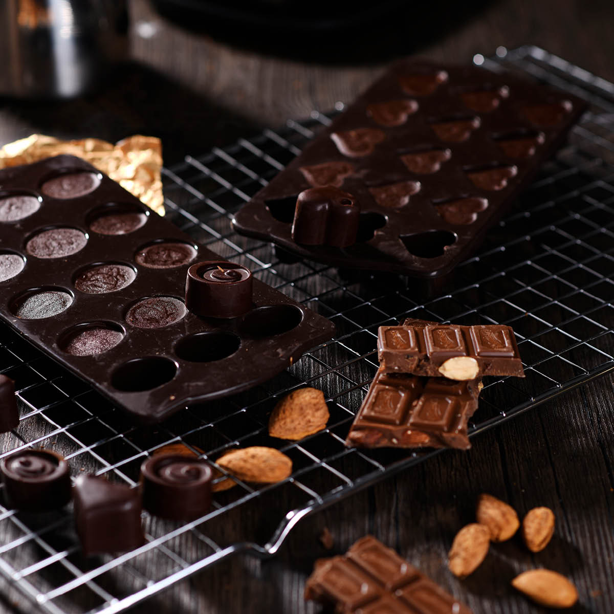 Modern House bAYk sjokoladeform 15 sirkler silikon brun