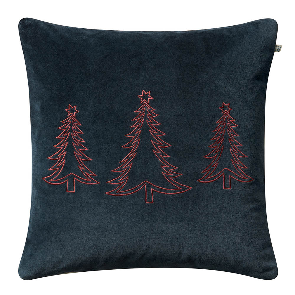 Chhatwal & Jonsson Pine Tree putetrekk velur 50x50 cm Sea Blue