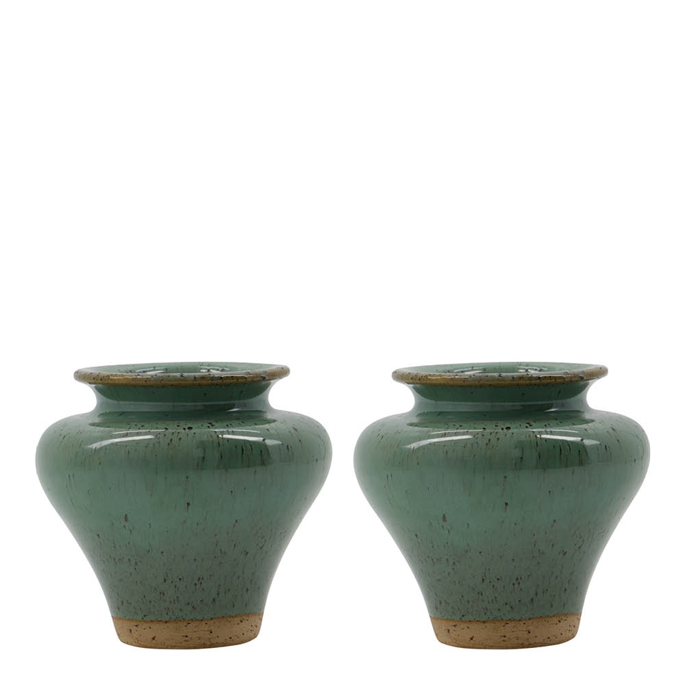 House Doctor Kolo Maljakko 8,5x9,5 cm 2 kpl Vihreä