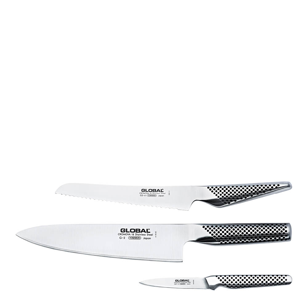 Global - Classic veitsisetti 3 osaa G-2/GS-61/GSF-15