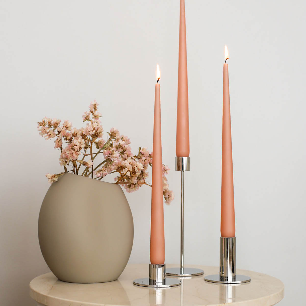 Cooee Ljusstake låg 7 cm stål