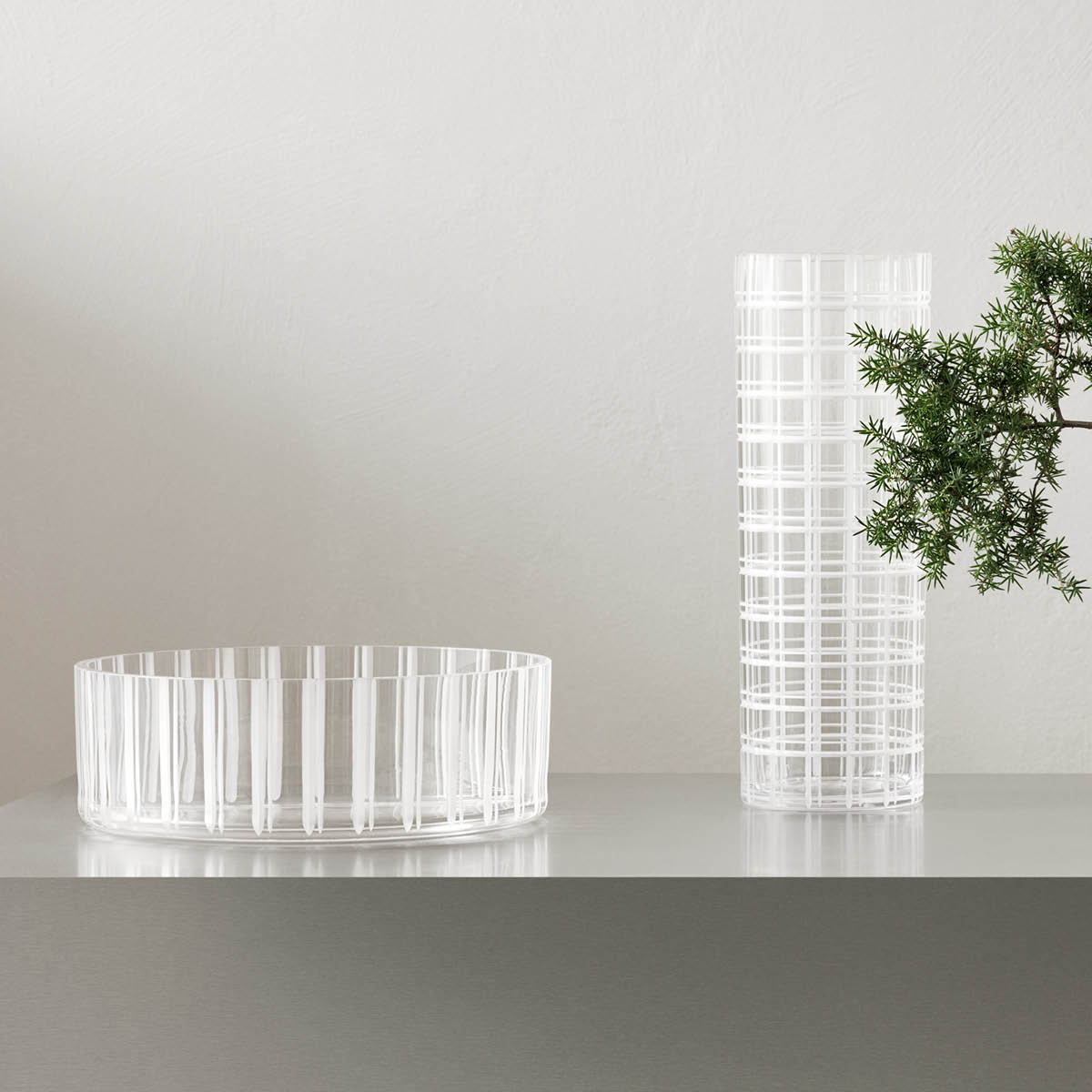 Orrefors Cut in Number Vas 33 cm