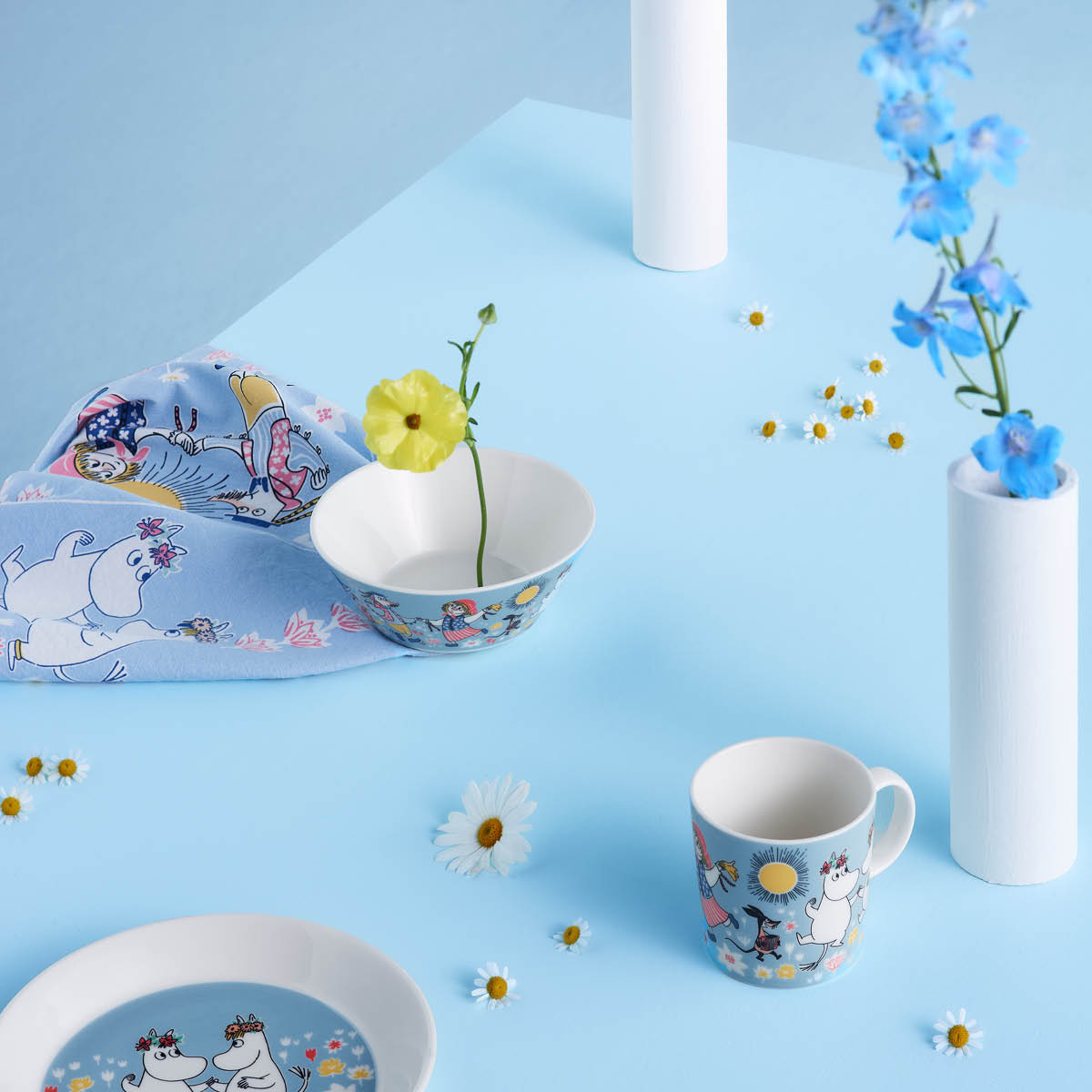 Moomin Arabia Mumin kökshandduk 50x70 cm Sommardans