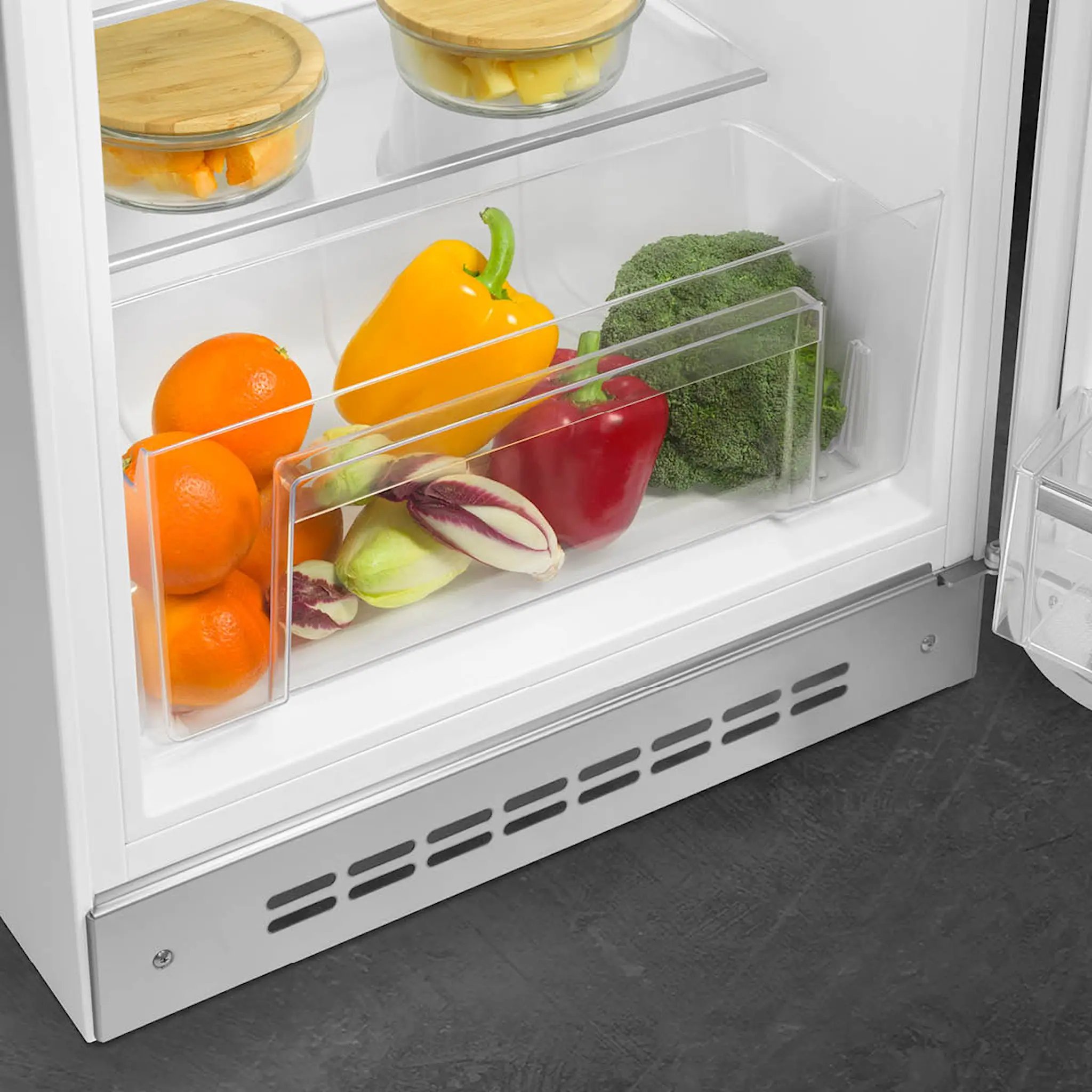 Smeg Smeg Kylskåp med frys FAB10R Högerhönd Vit
