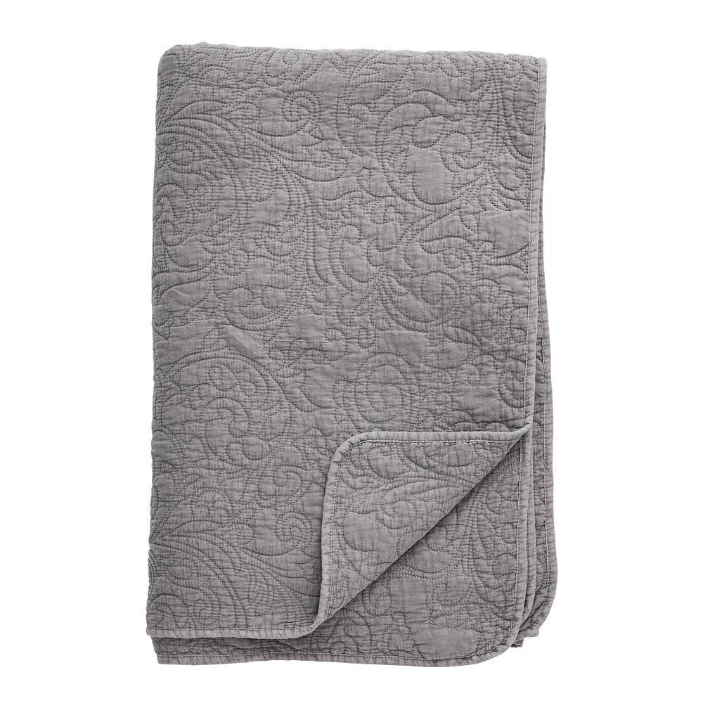 Lene Bjerre Isabelle sengeteppe 260x240 cm mørk grå