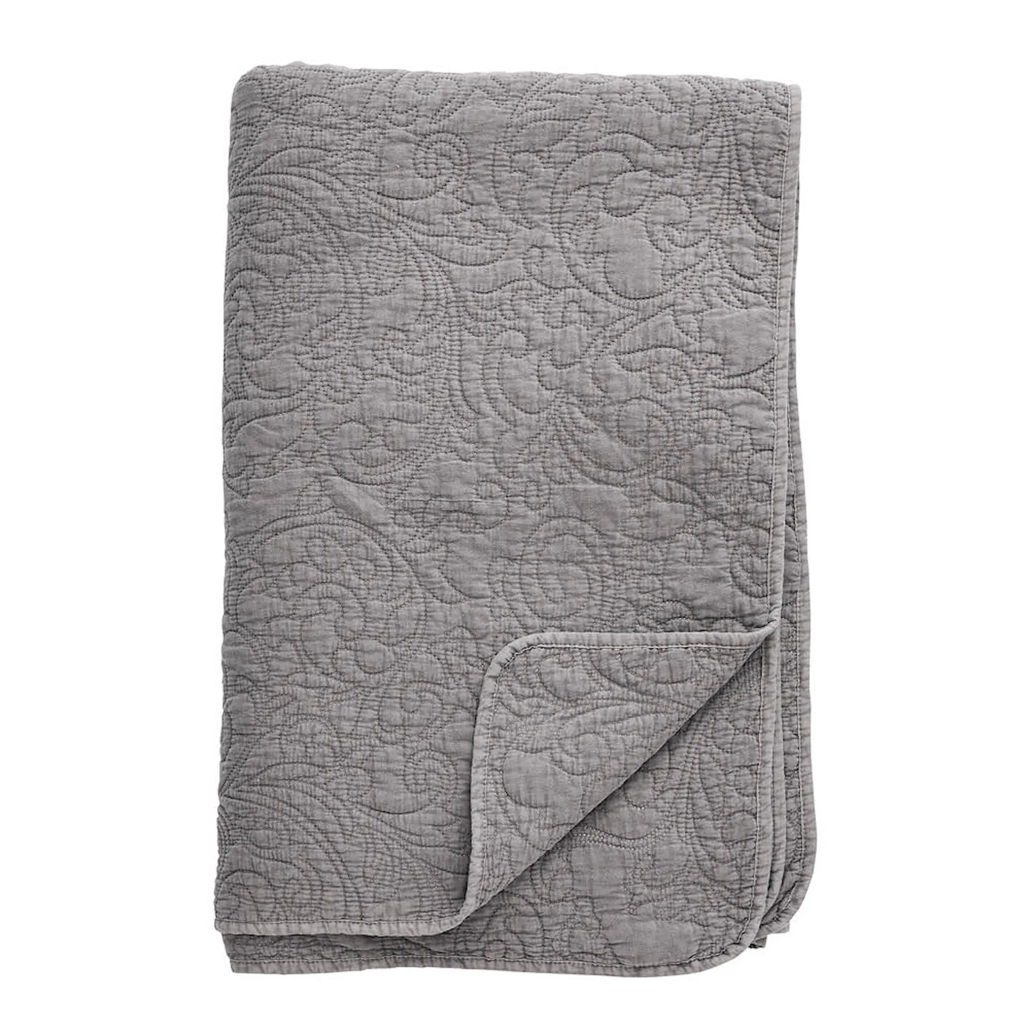 Lene Bjerre Isabelle sengeteppe 260x240 cm mørk grå