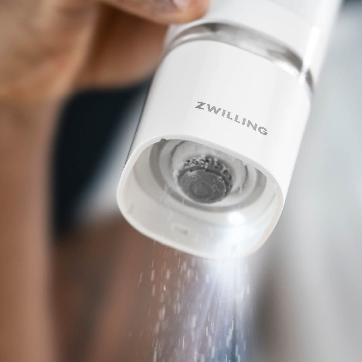 Zwilling Enfinigy elektrisk salt- och pepparkvarn 21,3 cm vit