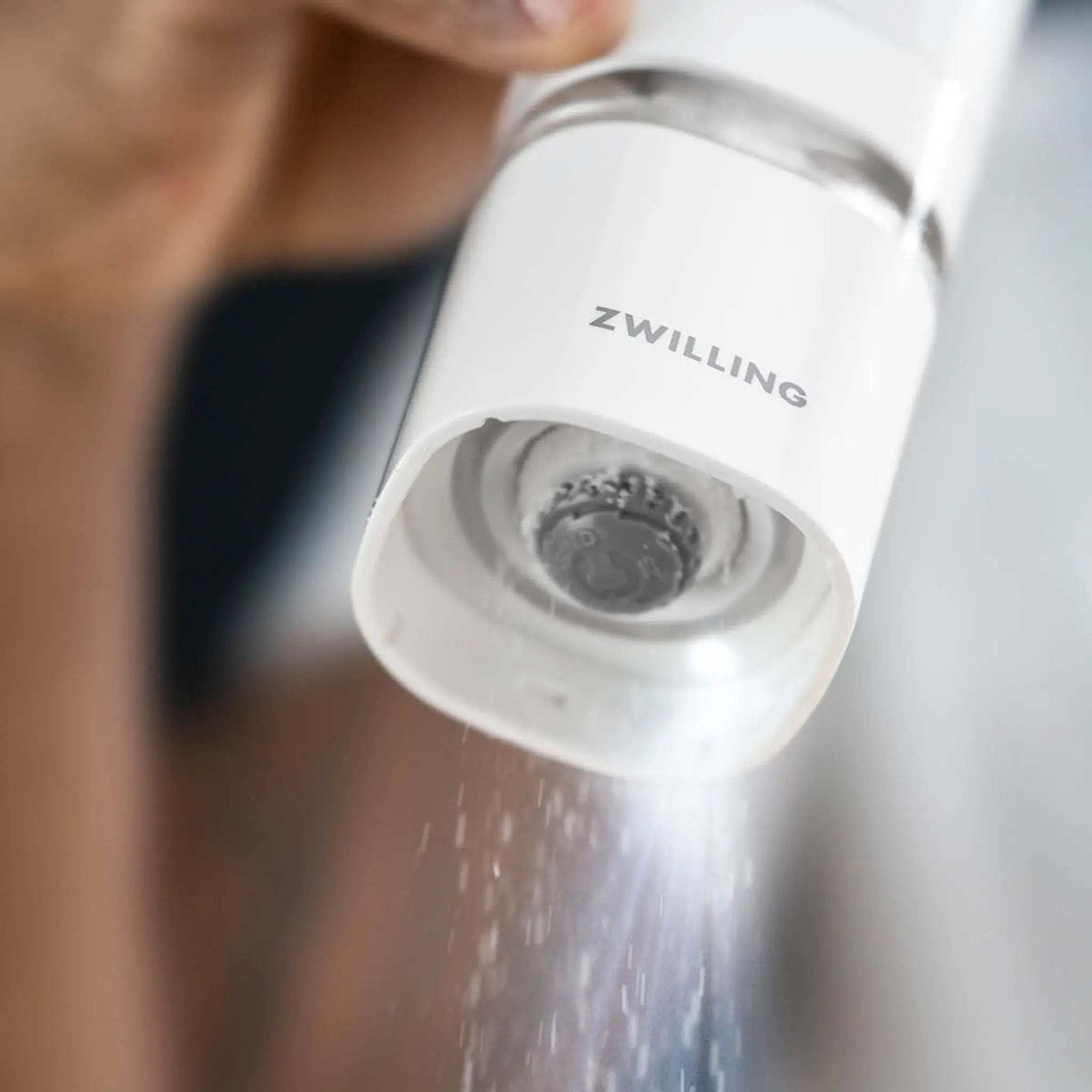 Zwilling Enfinigy elektrisk salt- och pepparkvarn 21,3 cm vit