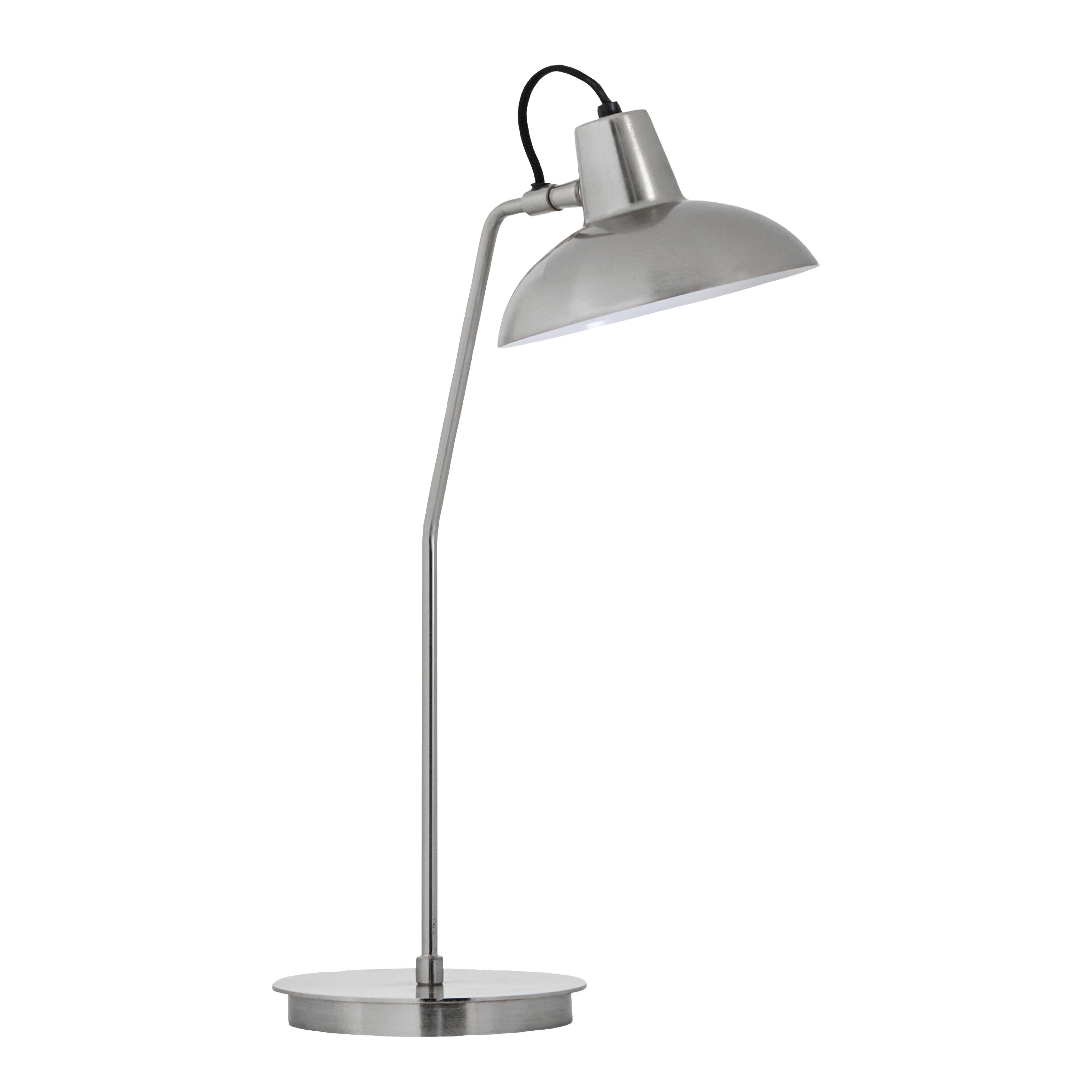 House Doctor Desk bordslampa 50 cm borstad silverfinish