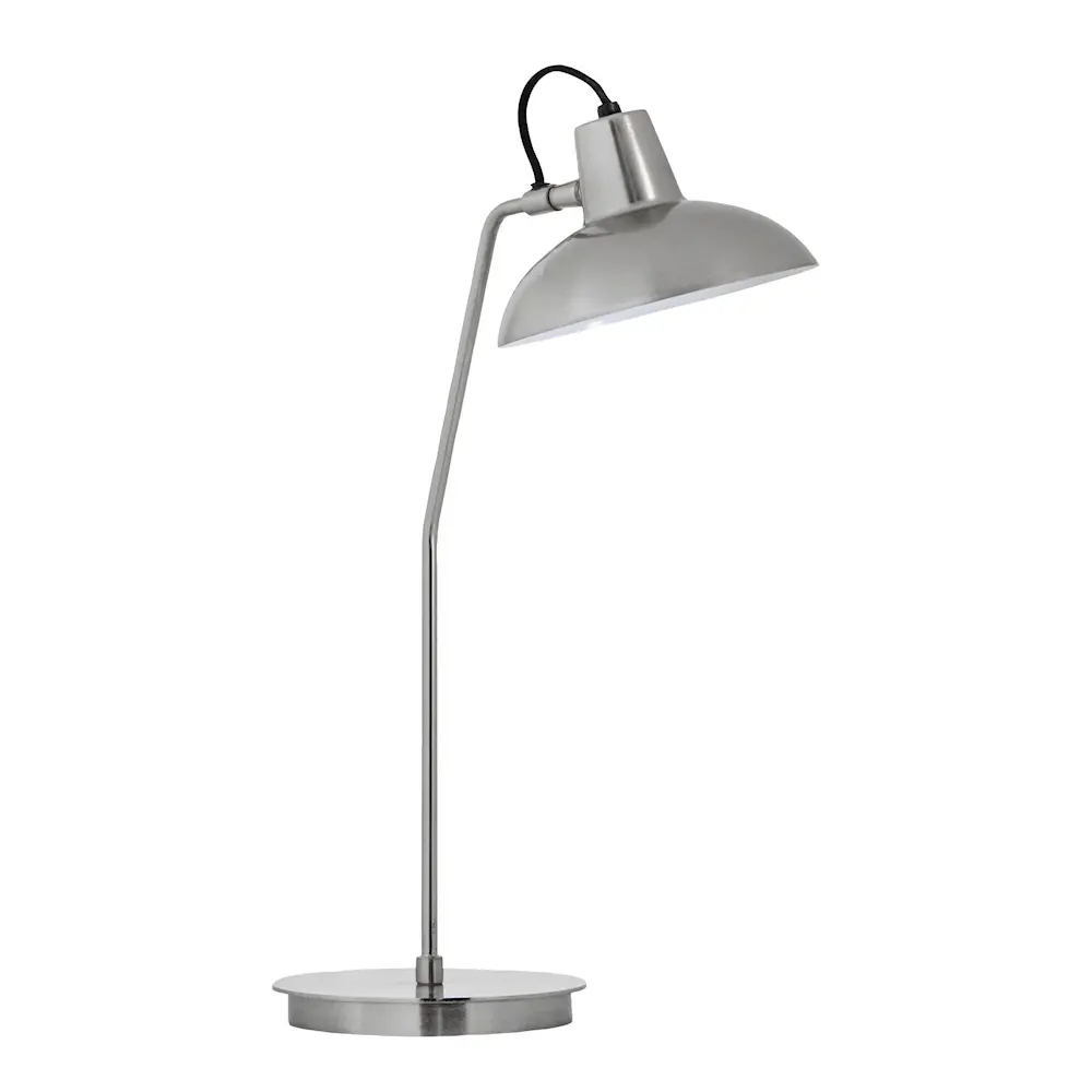 Desk bordlampe 50 cm børstet sølvfinish