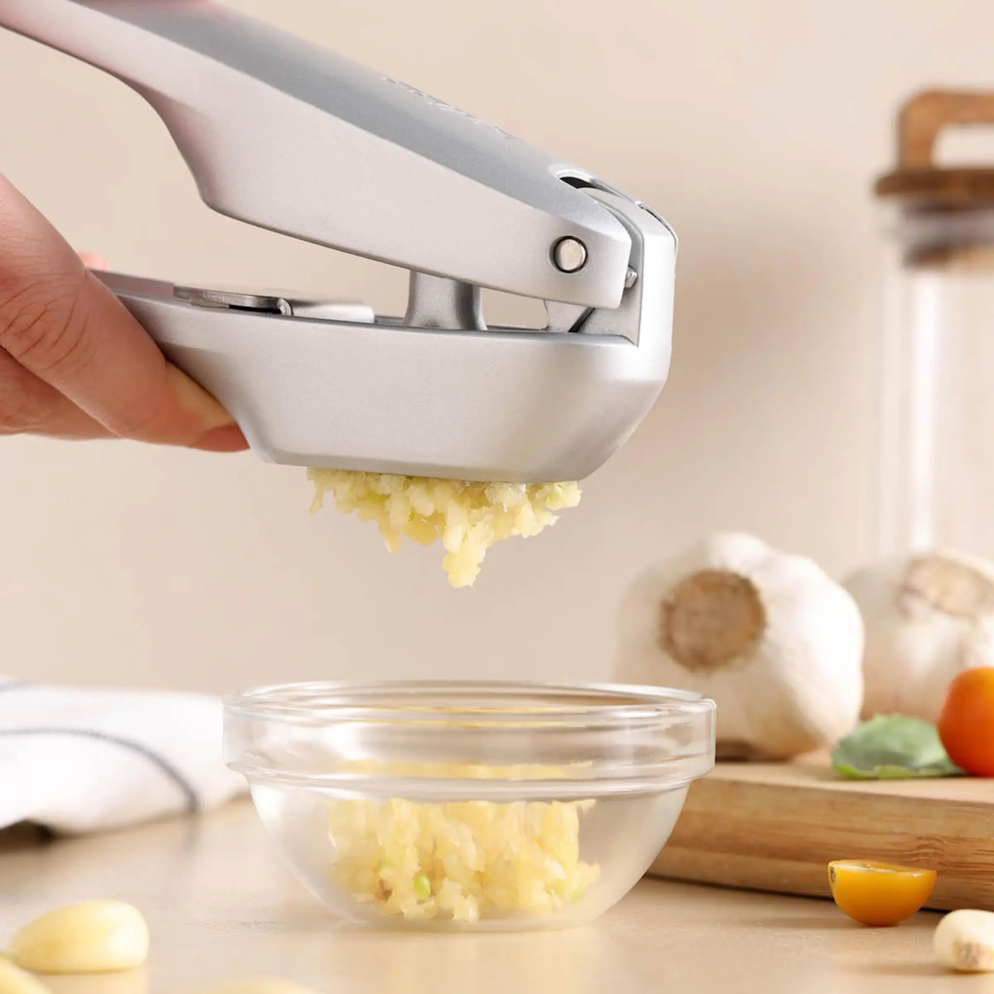 Zyliss Susi 4 hvitløkspresse 6,5 cm sølv