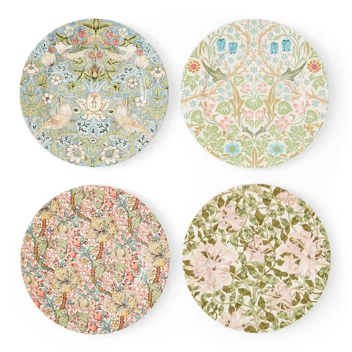 Spode Morris & Co assiett 20 cm 4-pack multi